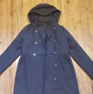 Navy blue womens pea coat